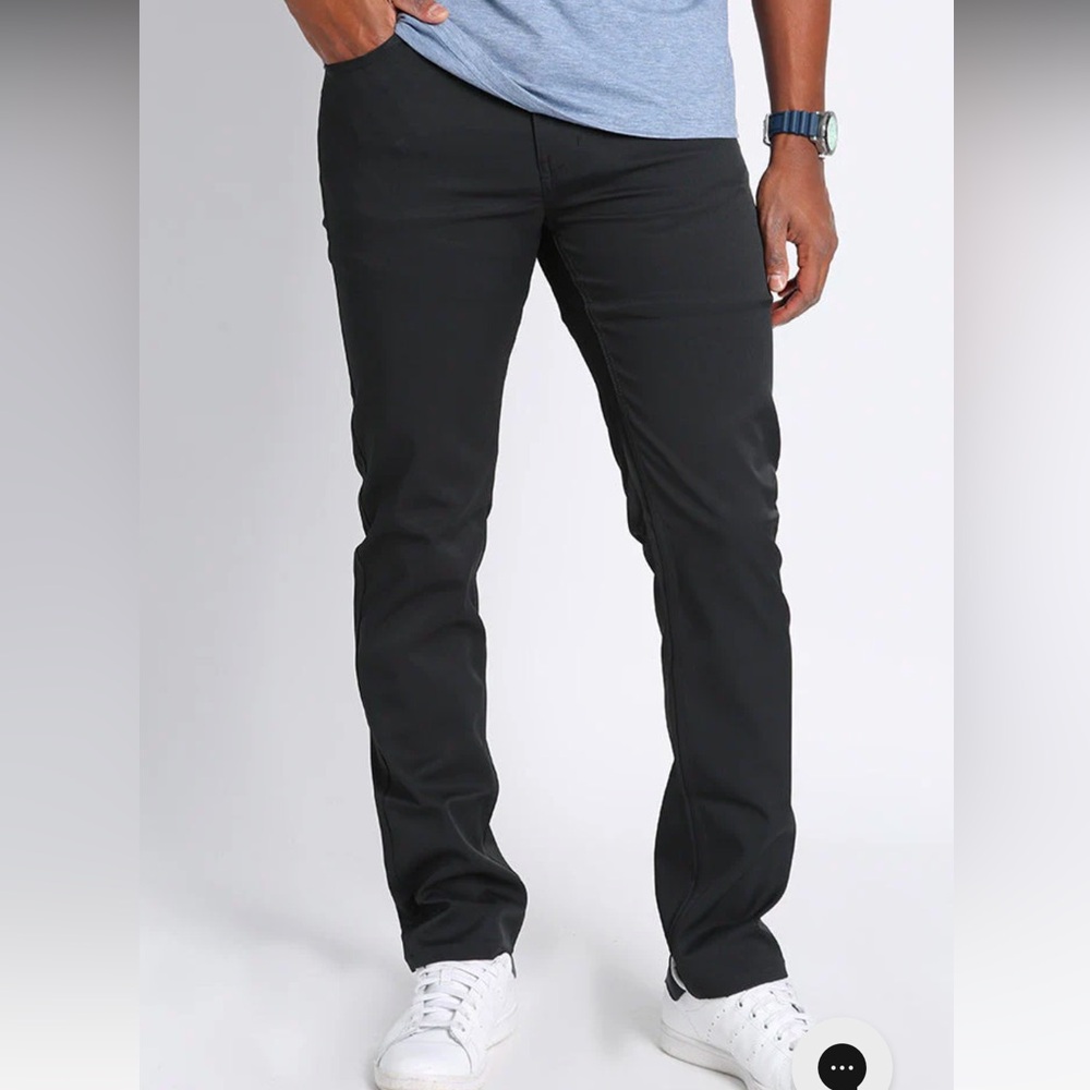 Mens Jachs New York Black Performance Stretch Pants.